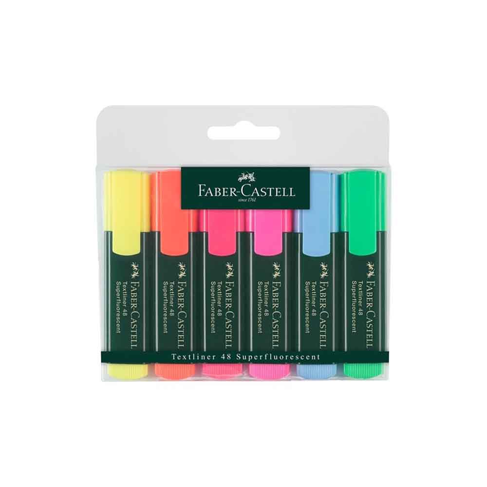 Текст маркери Faber-Castell 1546, 6цв.