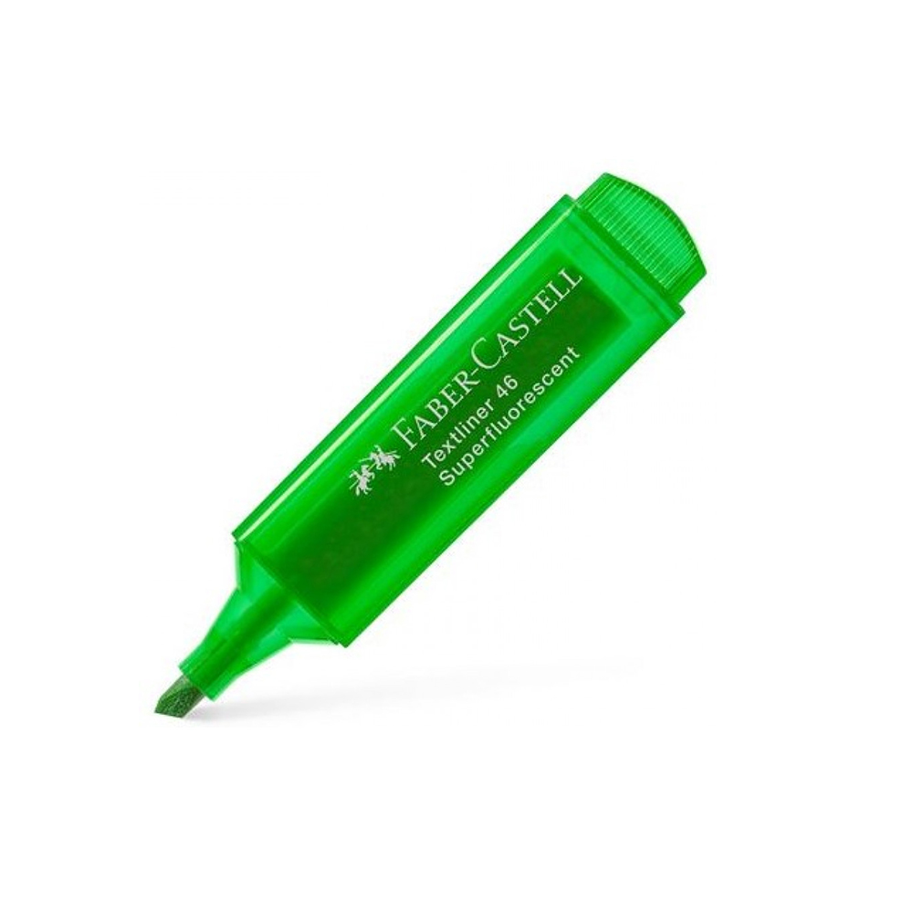 Текст маркер Faber-Castell, зелен