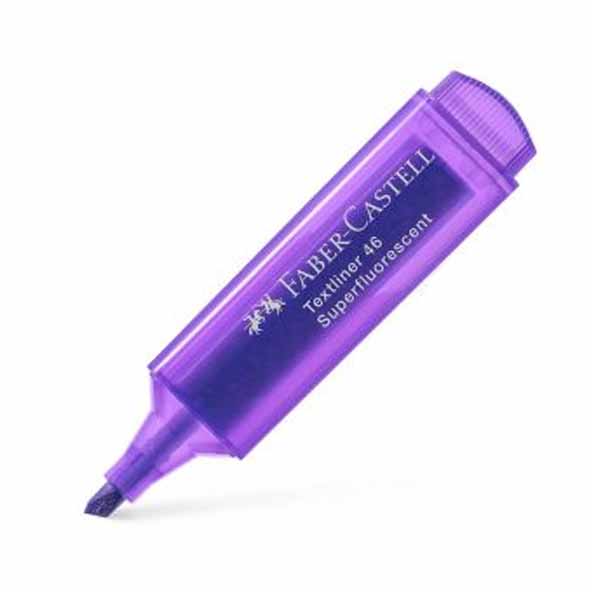 Текст маркер Faber-Castell, лилав