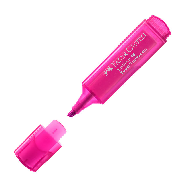 Текст маркер Faber-Castell, розов