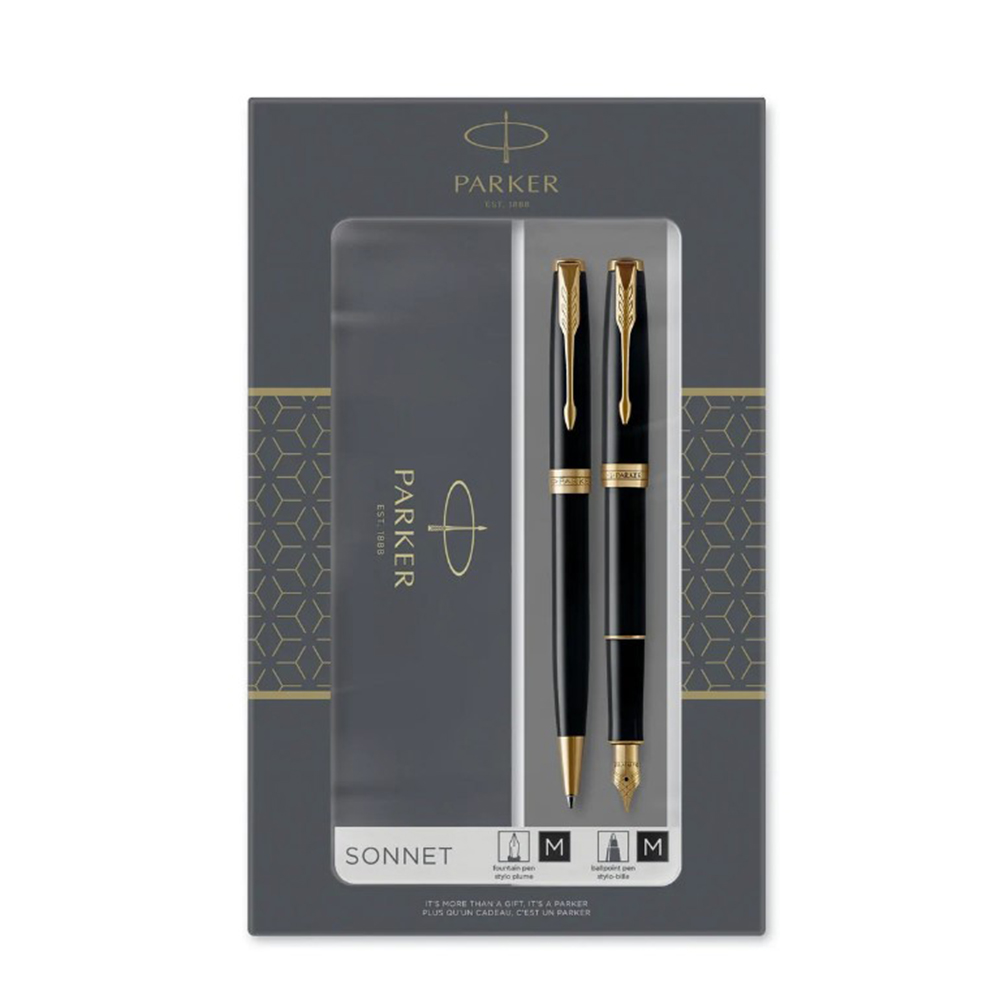 Комплект химикал Parker RoyalSonetBlackGT+писалка/2093371/