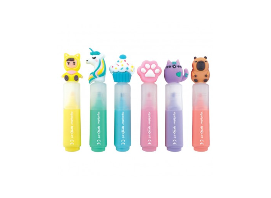 Текст маркери  Spree Pastel Mini, 6цв., 58596