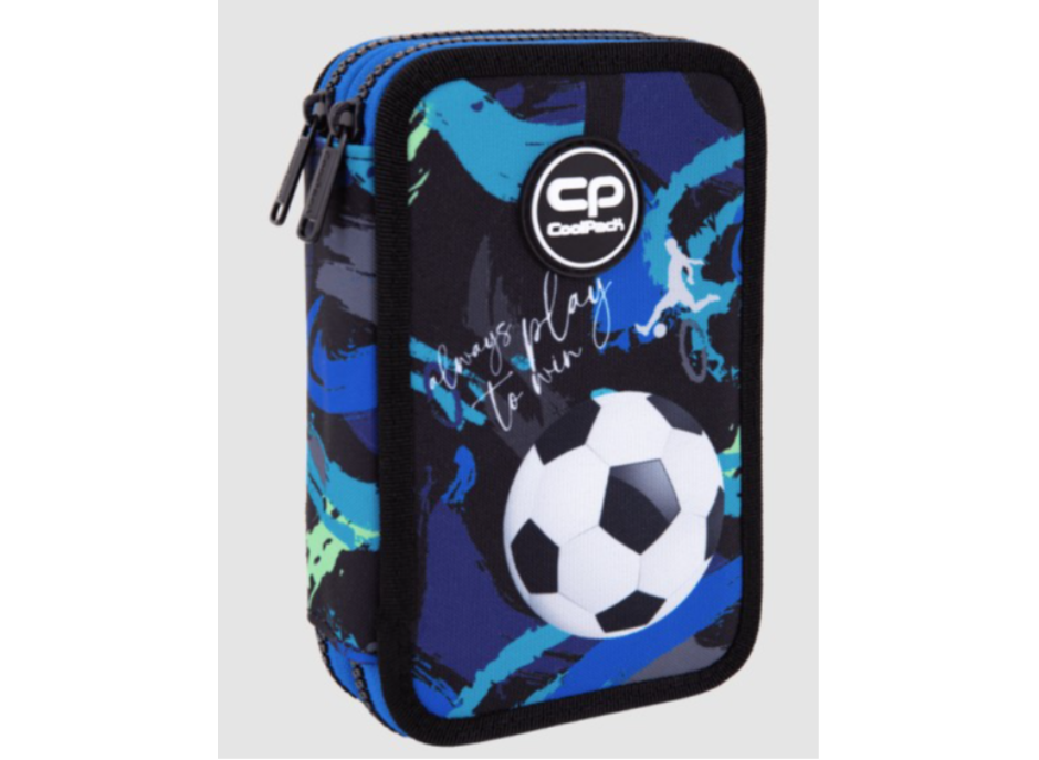 Пълен несесер COOLPACK FOOTBALL NAVY 066967, 2ципа