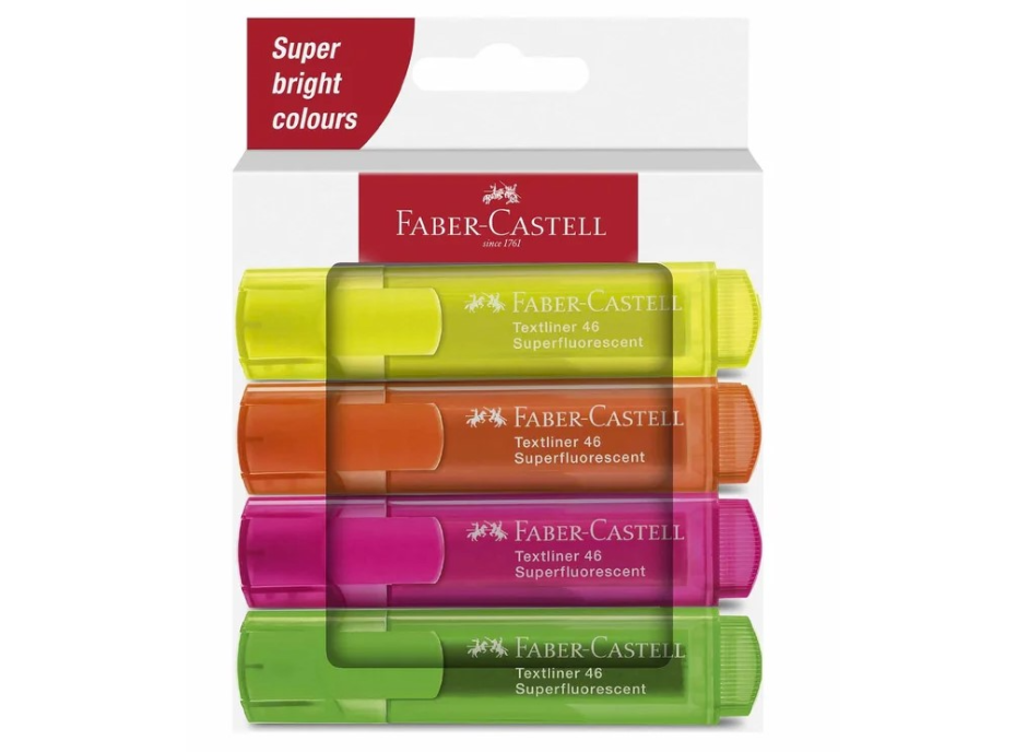 Текст маркери Faber-Castell 1546, 4цв.