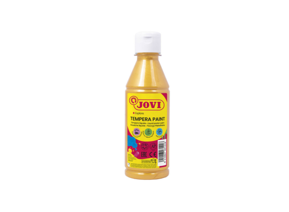 Темперна боя JOVI, 250мл., златна